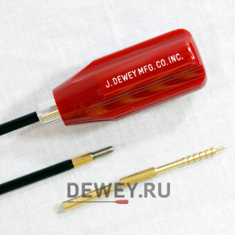 Шомпол J.DEWEY для .22 калибра (5,6мм) 102 см (40") цельный в оплетке 22C-40