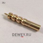 Вишер латунный J.DEWEY .38/.357 калибр (9 мм) резьба мама 12/28 (38J) Вишер латунный J.DEWEY .38/.357 калибр (9 мм) резьба мама 12/28 (38J)