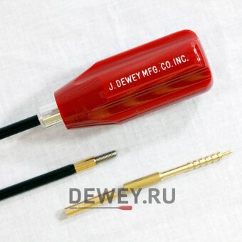 Шомпол J.DEWEY для .22 калибра (5,6мм) 91 см (36") цельный в оплетке 22C-36